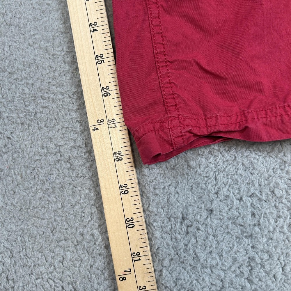 Lauren Ralph Lauren Pants Womens 12 Red Straight Leg Casual 100% Cotton Pockets - Picture 13 of 15